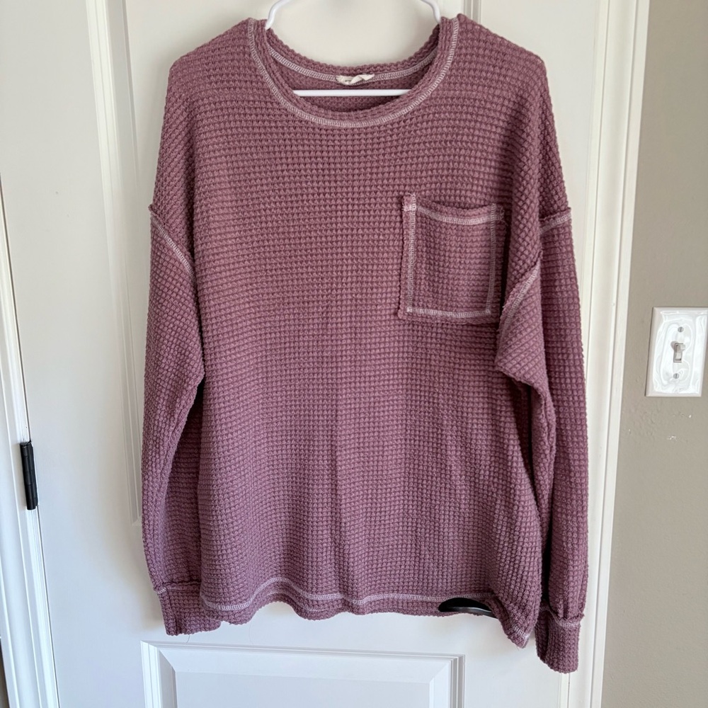 Andthewhy brand, Plum colored, long sleeve top